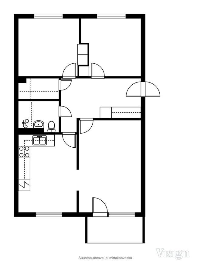 Apartmán Asuntos-1 Lahti Exteriér fotografie